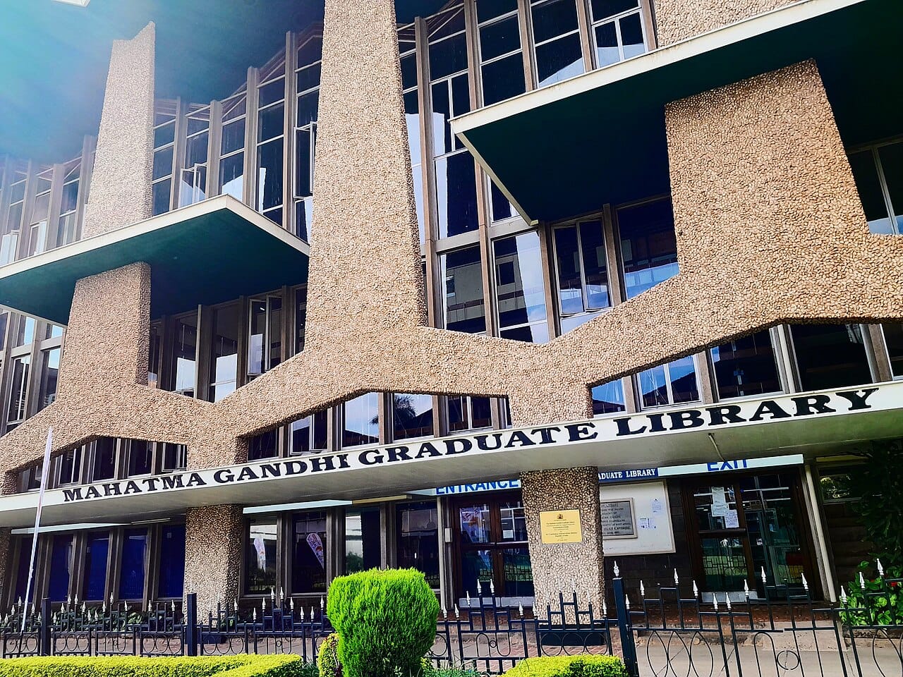 The Mahatma Gandhi Graduate Library on the University of Nairobi main campus (file photo, taken 2023).