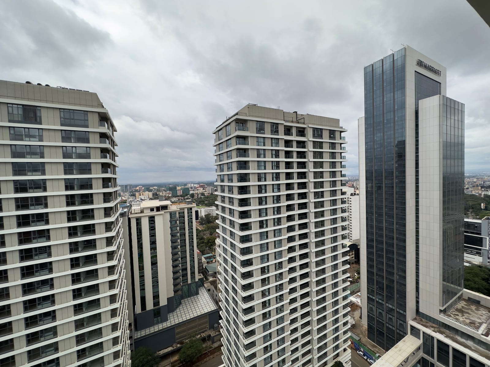 High-rise residential and office towers in Westlands, Nairobi (file photo, 2023).