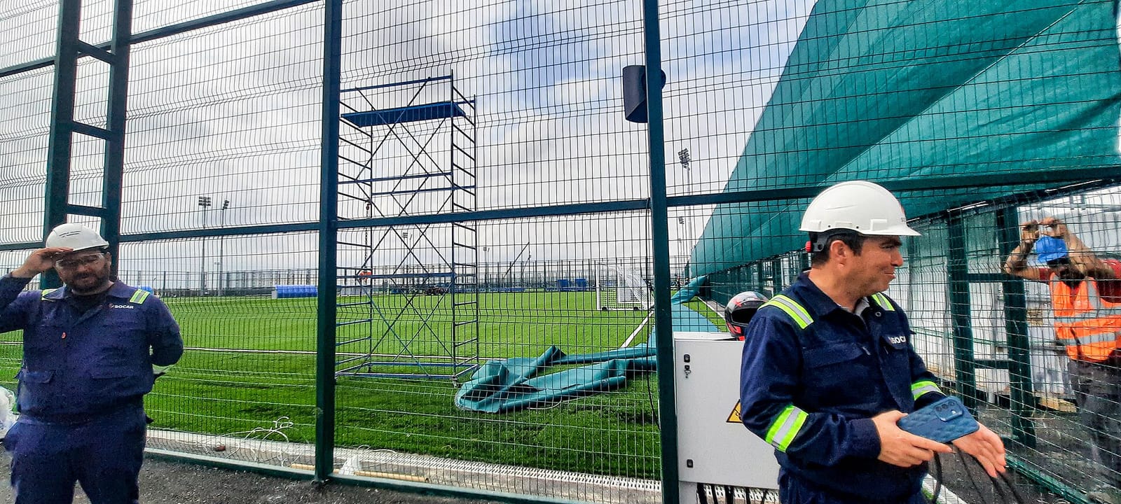 The Hovsan Competition Complex in Baku, Azerbaijan, venue of the FIFA U-15 Youth World Cup & Festival, photographed on 8 October, before the event (file photo).