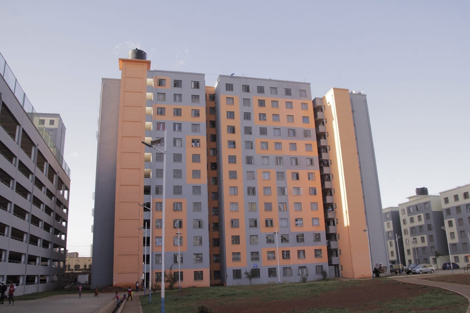 内罗毕住宅小区的新建公寓楼(2022年资料图)。