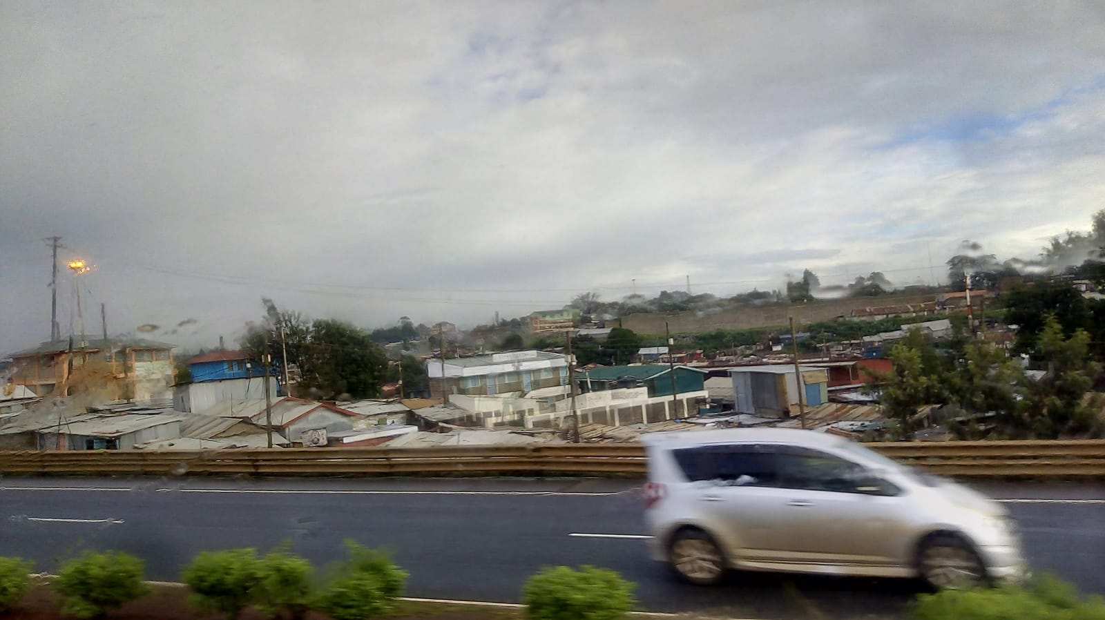 A car on the Nairobi–Nakuru highway, which the Rironi–Mau Summit project is upgrading (file photo taken in December 2019, not from this event).