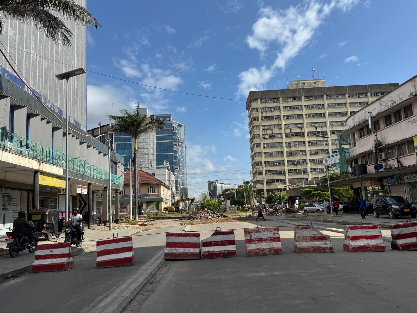 Office buildings on Azikiwe Street in central Dar es Salaam (file photo, June 2025).