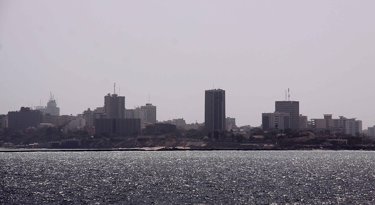 塞内加尔首都达喀尔的城市天际线（资料图，2009年）。