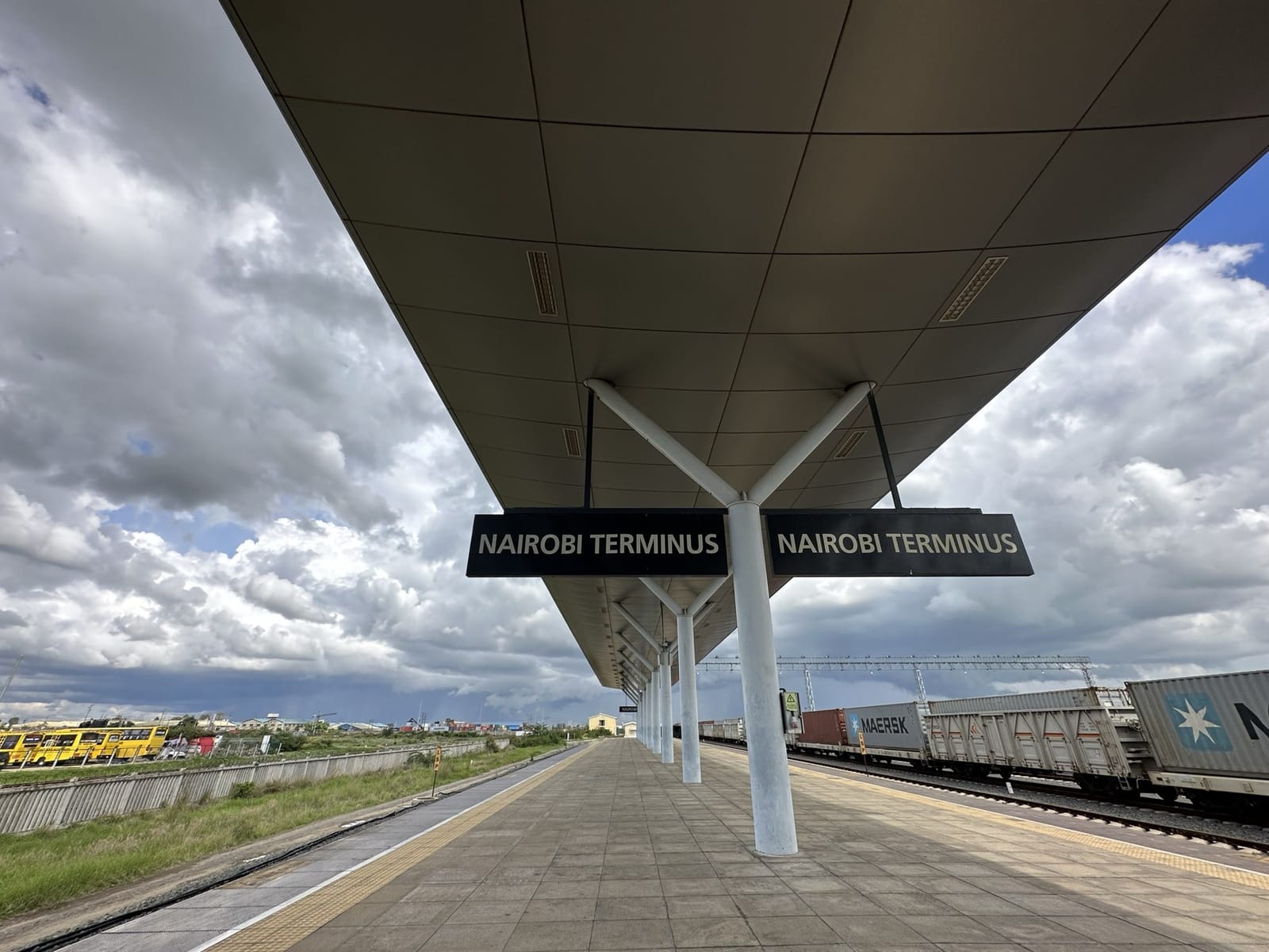 The platform of the Nairobi Terminus on the Standard Gauge Railway (file photo, 2023).